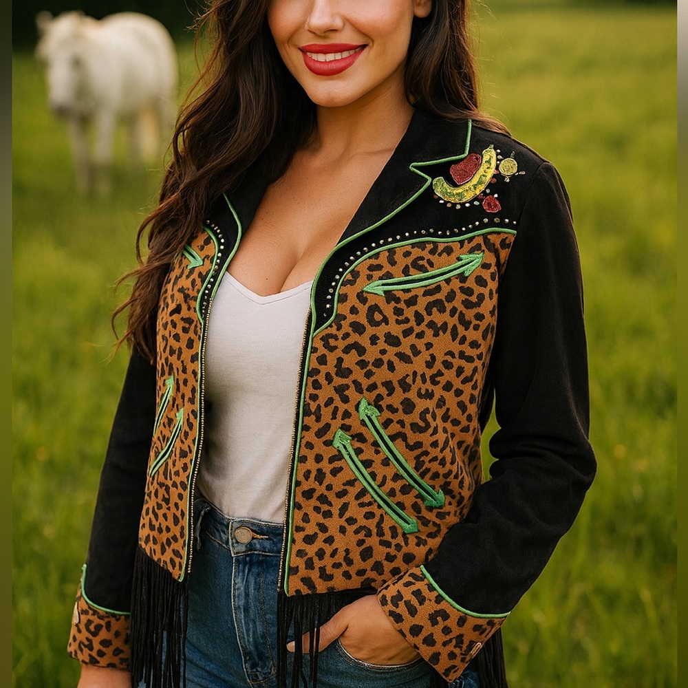 Double D Ranch heavily embellished and embroidered “Wildcatter” Jacket NWT - Picture 13 of 13